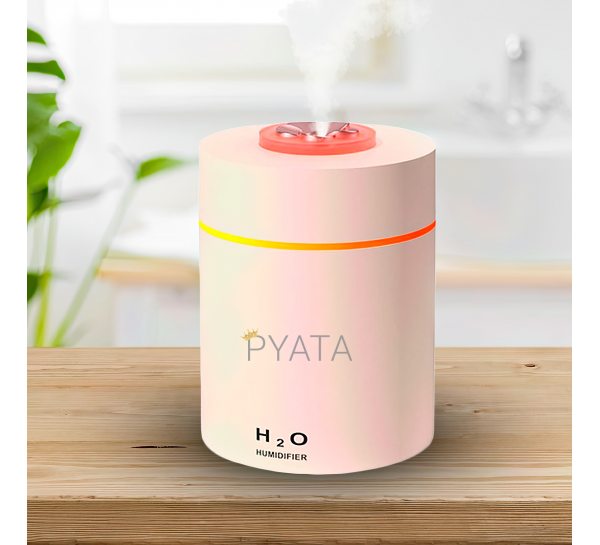 Ультразвуковий зволожувач повітря "Car Humidifier H2O" 240 мл Рожевий USB