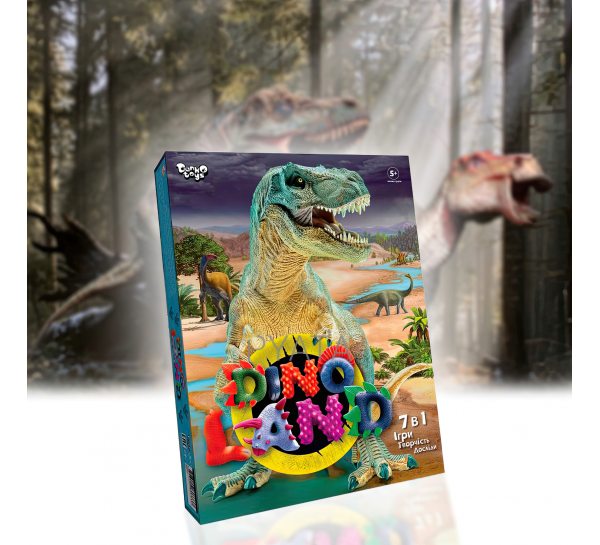 Настольная игра "Dino Land 7-в-1 Danko Toys"опыты, исследования, творчество (IGR24)