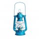 Керосиновая лампа "Летучая мышь" для дачи, дома, походов 37 см голубой