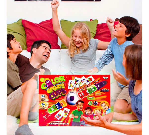 Детская настольная развлекательная игра "Color Crazy Cups" укр (IGR24)