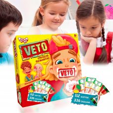 Дитяча настільна гра "VETO" DANKO TOYS укр  (IGR24)