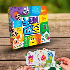 Настольная детская игра "Буквики" укр (IGR24)