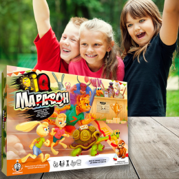Детская настольная игра IQ МАРАФОН, Danko Toys, 4 варианта правил, украинский язык (IGR24)