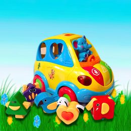 Машинка веселий "Автошка" гра на розвиток мислення, музична іграшка для дітей (IGR24) 9198
