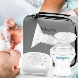 Электрический молокоотсос BabyOno Компакт плюс 971, + электрический аспиратор (SB)