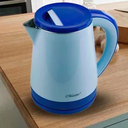 Електрочайник 1,2л MR-037-BLUE (диск.) Maestro (блакитний) (235)