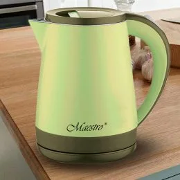 Електрочайник 1,2л MR-037-GREEN (диск.) Maestro (салатовий) (235)