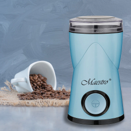 Електрична кавомолка Maestro MR-453-BLUE, 180 Вт, пластик, синій (235)