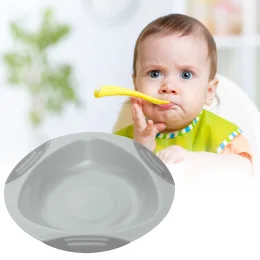 Дитяча миска BabyOno 1062/03, з присоскою, сірий (SB)