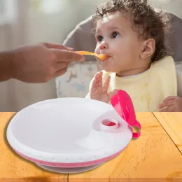 Дитяча миска на присосці BabyOno 1070/02, з функцією підігріву їжі, рожевий (SB)