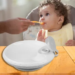 Дитяча миска на присосці BabyOno 1070/03, з функцією підігріву їжі, сірий (SB)