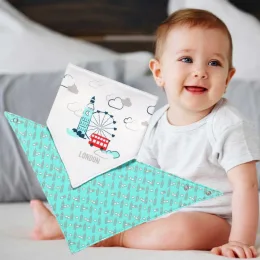 Детский нагрудник-шарф BabyOno Лондон 879/08, 2 в 1, 42*21 см (SB)