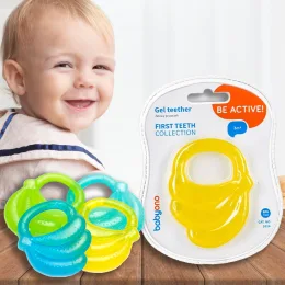 Прорезыватель для зубов BabyOno Бананчик 1016, с гелем, в ассортименте (SB)