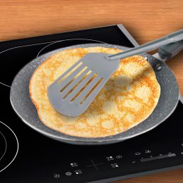 Сковородка блинная с лопаткой, антипригарное гранитное покрытие MR-1212-23 Сковородка Granit 23 см Basic (235)