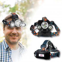 Налобный мощный фонарь на аккумуляторе Headlight , с зарядным устройством 