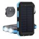 Повербанк водонепроникний на сонячній батареї із потужним ліхтариком Solar charger 20000 mAh Power Bank (N-5)