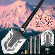 Саперная лопата, мультитул, туристическая складная для выживания Mini Multifunctional Shovel 15в1