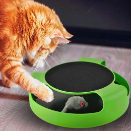 УЦЕНКА!Игрушка для котов интерактивная "Поймай мышку", точилка для когтей Catch The Mouse 