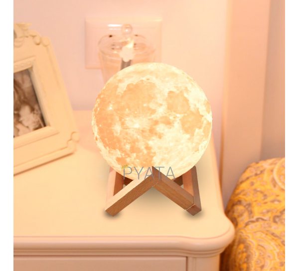 Лампа-нічник космічний "Місяць" Magic 3D Moon Lamp 10 Див Біла (509)