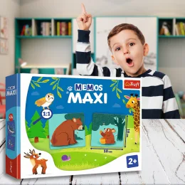 Сімейна настільна гра Trefl Мемос MAXI Батьки та діти тварин 02268 (SB)