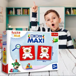 Сімейна настільна гра Trefl Мемос MAXI Ведмедики 02332 (SB)
