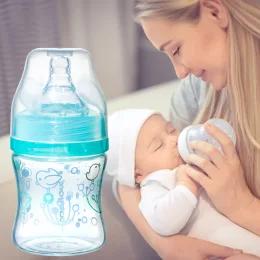 Пляшечка з широким шийкою BabyOno 402/01, антиколікова, 120 мл, бірюзовий (SB)