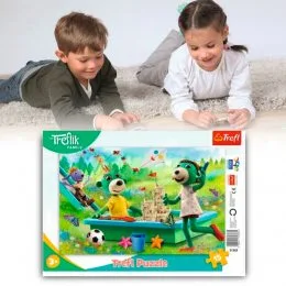 Пазлы детские с рамкой - (15 элм.) - "Детская площадка" Trefl 31363 (SB)