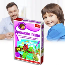 Развивающая настольная игра Trefl «Времена года» 01104, серия «Первые открытия» (SB)