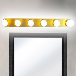 Подвесная лампа на зеркало (6 лампочек) на присосках USB Hollywood LED mirror JX-537A 