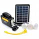 Портативна сонячна система освітлення з трьох ламп та USB Solar Power Light System AT-9006A