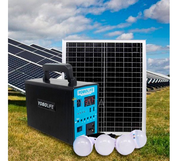 Генератор солнечной энергии для дома (4 светодиодных лампы) Solar Power Light System LM-9300