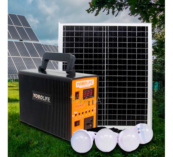 Генератор сонячної енергії для дому (4 світлодіодні лампи) Solar Power Light System LM-9150