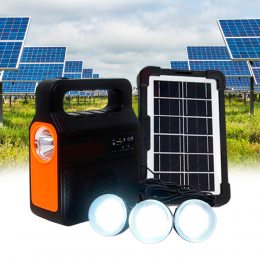 Сонячна станція для дому з радіо (3 світлодіодні лампи) Solar Power Light System LM-3609