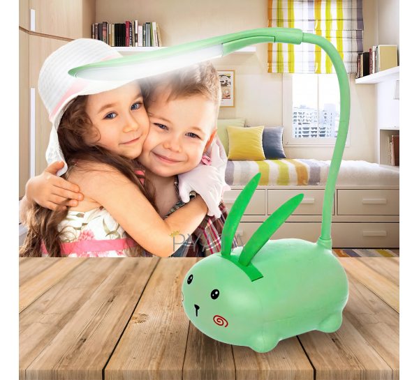 Акумуляторна настільна лампа Кролик Зелений YW2191А