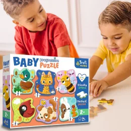 Дитячі розвиваючі пазли Trefl «Baby Progressive» 6в1, Тварини 44003 (SB)