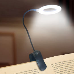 Акумуляторна настільна лампа USB Book Light QH8806A з прищіпкою