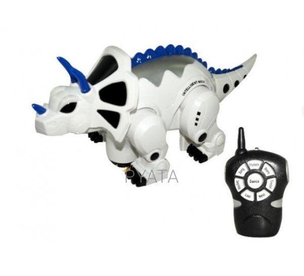 Інтерактивна іграшка робот-динозавр 2629-T18B, на пульті дистанційного керування, світло, звук