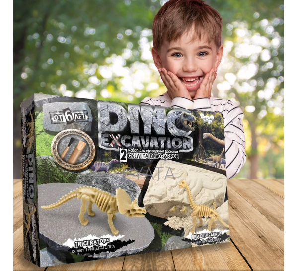 Дитячий ігровий набір для розкопок Dino Excavation Динозаври, Данко Тойс (IGR24)