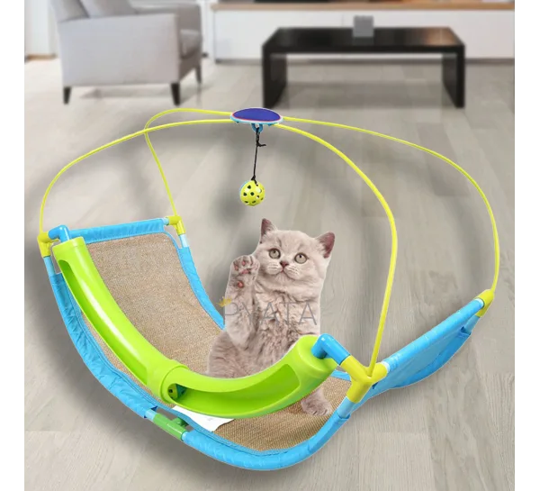 Лежанка для котов Play Scratcher, 3 в 1, с игрушками (509)