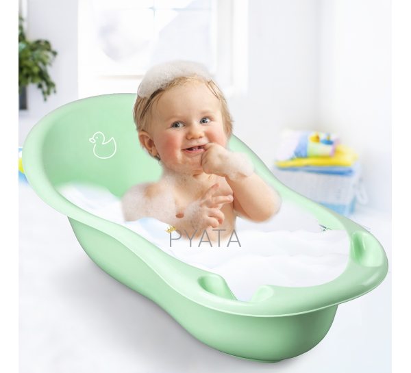 Детская ванночка для купания "Уточка" 102 см Салатовая (DK-005-131) (SB)