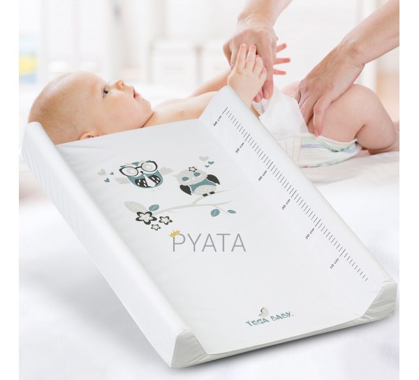 Детский пеленальный матрас Tega Baby "Дикий закат: Сова" 50х70 Белый (SO-009-103) (SB)