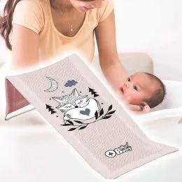Дитячий лежак для купання Tega Baby "Plus baby" Маленька лисичка Рожевий (PB-LIS-026-130) (SB)