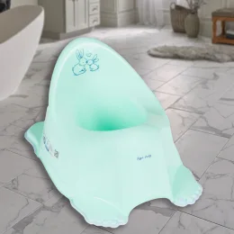 Дитячий горщик Tega Baby «Зайчики» KR-001-105, з гумовою накладкою, м'ятний (SB)