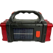 Кемпинговый светодиодный аккумуляторный фонарь-повербанк с солнечной панелью Hurry Bolt HB-1678
