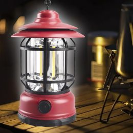 Підвісний кемпінговий світлодіодний акумуляторний ліхтар Camping Lamp 27S Червоний (AM-2)