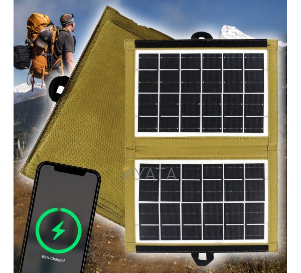 Зарядная станция солнечная панель трансформер зарядка от солнца Solar Panel CcLamp CL-670 7Вт