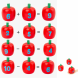Деревянная развивающая игра за методом Монтессори "Яблоня Сортер и Цифры" с пинцетом и ложечкой (2710) (IGR24)