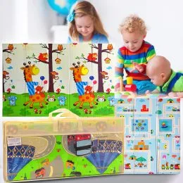 Детский складной игровой термоковрик книжка XPE пена 180*200 (в ассортименте)