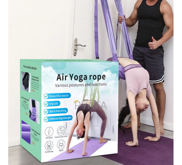УЦЕНКА! Гамак-резинка для аэройоги воздушной гимнастики полотно для флай йоги растяжка и тренировки мышц  Fir Yoga (205)