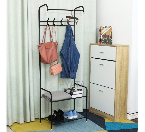 Напольная стойка-вешалка для одежды Corridor Rack черная (205)